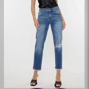 Kancan Mid Rise Boyfriend Jean